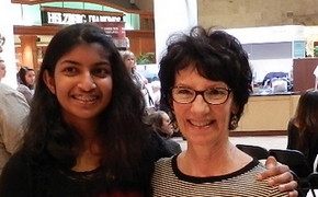 Laya and Ms. Peggy at 2014 Music at the Mall